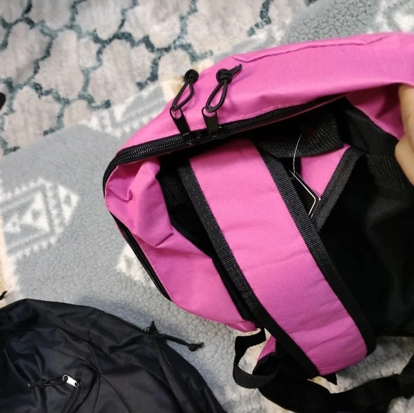 Bundle of 3 classic backpacks new w tags pink, purple and black - Picture 3 of 10